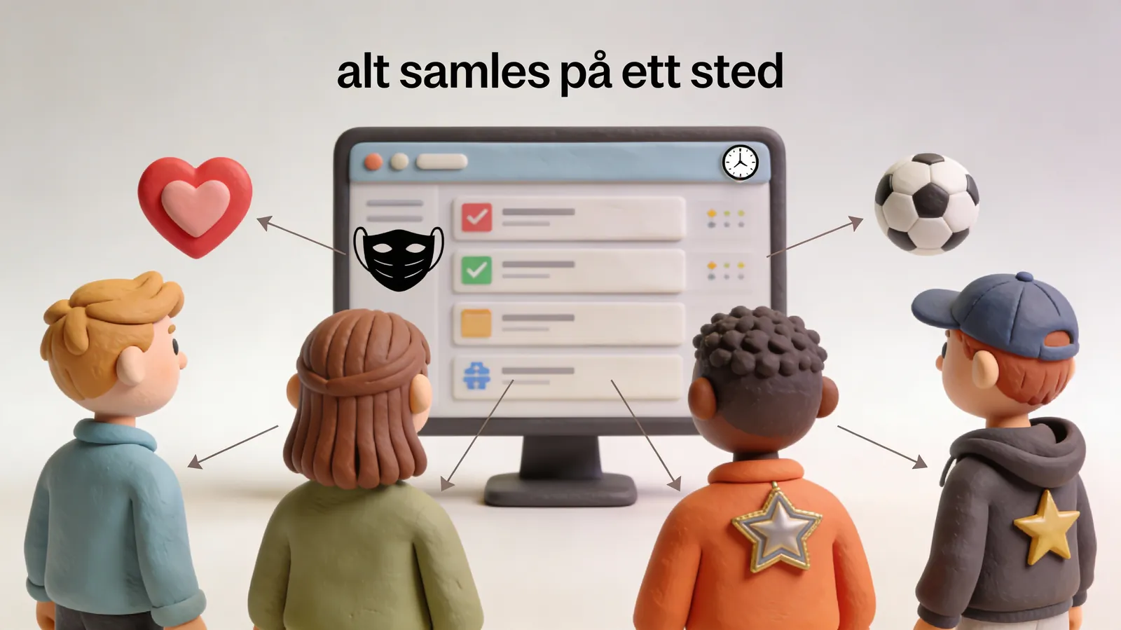 Frivillige ledere som ordner utlegg for gruppen